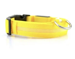 Xtep Нашийник LED світиться для собак і кішок Yellow Size XS шия 28-38 см ширина 2,0, повна довжина 41 см