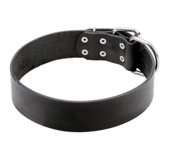 Класичний нашийник з натуральної шкіри Lockdog XL(56-70 см) 000239957