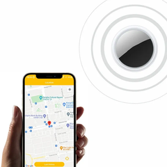 Світловідбиваючий нашийник SV для кошеня з тримачем Apple Air Tag і дзвіночком Жовтий (sv3712yl)