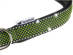 Нашийник для собак Ferplast Daytona Deluxe C25/53 нейлоновий зелено-чорний 2.5х45-53 см 77202317