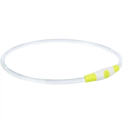 Нашийник Trixie Flash Light Ring USB для собак мигаючий силіконовий зелений розмір L–XL 65 см/8 мм