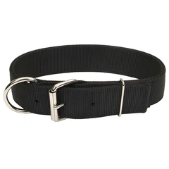 Подвійний нашийник для собак Coastal Macho Dog, нейлон Чорний 4,5х61 см