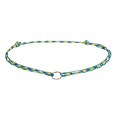 Шнурок для адресника з паракорду WAUDOG Smart ID, світловідбивний, "Colors of freedom", M, Д 4 мм, Дл 42-76 см