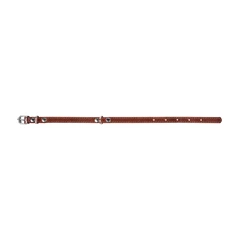 Шкіряний нашийник для собак Collar, 32-40 см, коричневий