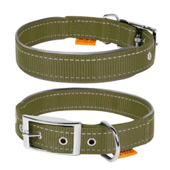 Collar Нашийник Dog Extreme нейлоновий регульований ш 20мм, дл 25-40см хакі