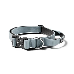 Тактичний нашийник для цуценят та міні собак BullyBillows Combat Collar Handle 2.5 cm XS-M: 25 мм, ОШ 34-46 см Сірий