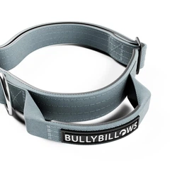 Тактичний нашийник для цуценят та міні собак BullyBillows Combat Collar Handle 2.5 cm XS-M: 25 мм, ОШ 34-46 см Сірий