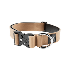 Тактичний нашийник для собак BullyBillows Combat Collar No Handle 4 cm M: 40 мм, ОШ 35-54 см Бежевий