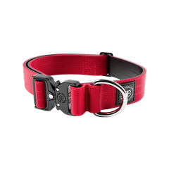 Тактичний нашийник для собак BullyBillows Combat Collar No Handle 4 cm L: 40 мм, ОШ 43-72 см Червоний
