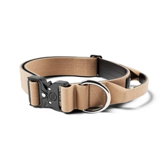 Тактичний нашийник з ручкою для собак BullyBillows Combat Collar Handle 4 cm L: 40 мм, ОШ 48-66 см Бежевий