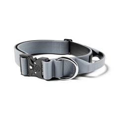 Тактичний нашийник з ручкою для собак BullyBillows Combat Collar Handle 4 cm L: 40 мм, ОШ 48-66 см Сірий