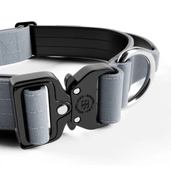 Тактичний нашийник з ручкою для собак BullyBillows Combat Collar Handle 4 cm L: 40 мм, ОШ 48-66 см Сірий