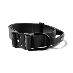 Тактичний широкий полегшений нашийник із ручкою для собак BullyBillows Lighter Combat Collar Handle 5 cm L: 50 мм, ОШ 45-66 см Чорний