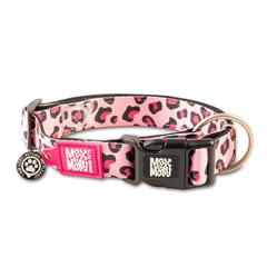 Max & Molly Urban Pets Нашийник для собак Max & Molly Smart ID Collar Leopard Pink з леопардовим принтом, L
