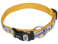Візерунковий нашийник для собак Style Collar Nobby XXS-XS: 10 мм, ОШ 15-21 см Жовтий