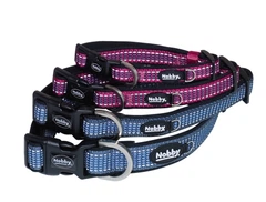 Нашийник для собак світловідбиваючий Kalea Collar Nobby S-M: 15-20 мм, ОШ 35-50 см Блакитний