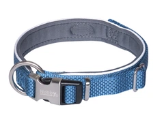Нашийник для собак світловідбиваючий з посиленим фастексом Classic Preno Royal Collar Nobby S-M: 20-25 мм, ОШ 38-47 см Блакитний