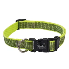 Нашийник для собак світловідбиваючий Full Reflect Collar Nobby S-M: 15 мм, ОШ 30-45 см Салатовий