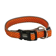Нашийник для собак повітропроникний світловідбиваючий Mesh Air Collar Nobby XS-S: 20 мм, ОШ 25-35 см Помаранчевий