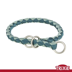 Нашийник-зашморгии для собак Trixie 144432 "Cavo",XS-S: 25-31см/12мм, петроль/пісок (TX-144432) 4053032678149