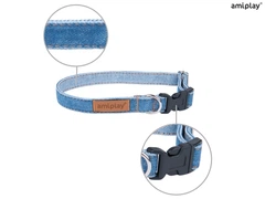 Ошейник для собак Amiplay Denim L 35-50*2 см - синій