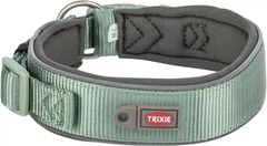Нашийник для собак Trixie 1995734 Premium екстраширокий M–L 40–48 см 40 мм блакитно-сірий (TX-1995734) 4053032677579