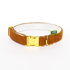 Hi Dog Нашийник HIDOG VELVET кемел с металическим фастексом L 25мм 35-55см (114/1052)