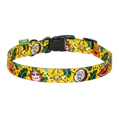 Hi Dog Нашийник для собаки HiDOG Crazy yellow fruits L 25мм 35-55см (104/1057)