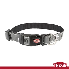Нашийник для собак Trixie 12222 Silver Reflect з лапами світловідбиваючий сірий розмір S-M 30-45 см/15 мм (TX-12222) 4011905122229