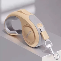 Повідець-рулетка Kimpets Hook 3 м для собак і кішок до 20 кг, жовтий 3 м