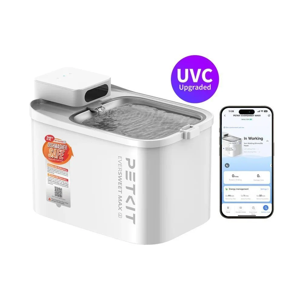 Поїлка-фонтан для собак Petkit EverSweet Max 2 (UVC) 3 л - білий