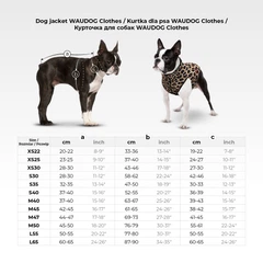 Курточка для собак WAUDOG Clothes, малюнок "Леопард", XS22, 33-36 см, З 19-22 см