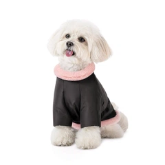 Куртка Pet Fashion Mery для собак чорний/рожевий ХS2