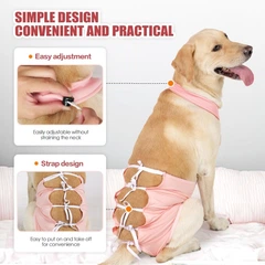 Дихаюча попона для собак Derby Breathable Pet Recovery Suite, Pink, S