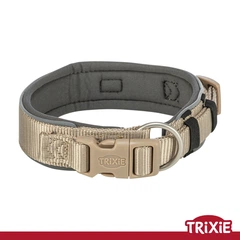 Нашийник Trixie Premium для собак екстраширокий L–XL 53–62 см 50 мм пісочно-сірий (TX-1995936) 4053032677548