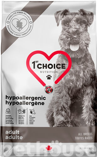 1st Choice Hypoallergenic All Breeds - Сухий гіпоалергенний корм з тріскою для собак усіх порід