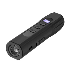 Ultrasonic Відлякувач собак ультразвуковий Q7 з ліхтариком і дисплеєм Type-C, що перезаряджається, Чорний ( код: Q7BB )