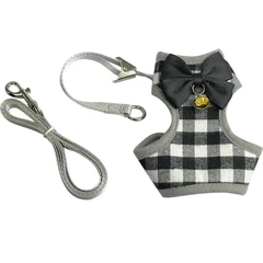 Xtep Шлея з повідцем прогулянковий для собак і кішок "ROXI" GOLD BELL Size S