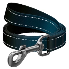 Повідець для собак Waudog Nylon Mono світловідбивний S 15 мм х 300 см Чорний (46431 Col)