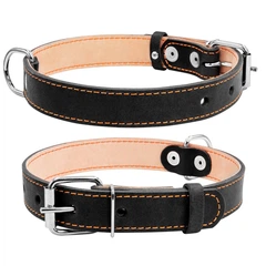Нашийник Collar подвійний 25 мм х 38-50 см Чорний (02291 Col)