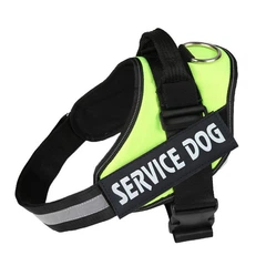 Шлея для собак посилена Pet Style "Service Dog" Зелена XS
