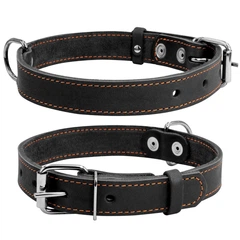 Нашийник Collar одинарний 35 мм х 48-63 см Чорний (02731 Col)