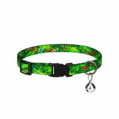Hi Dog Нашийник для кота HiDOG Abstraction green XS 10мм 18-28см (101/1045)
