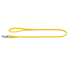 Collar Повідець для собак шкіряний WAUDOG Glamour круглий, Д 6 мм, Дов 122 см жовтий