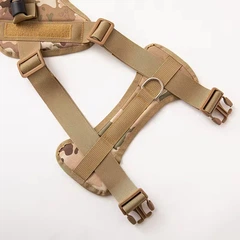 Шлейка для собак Fanxing Pet, тактичний жилет із ручкою L коричневий (226L-KHAKI)