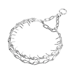 Collar Нашийник хромований дротяний строгий великий, L, Ш 35 мм, Дл 60 см