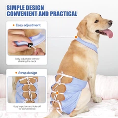 Дихаюча попона для собак Derby Breathable Pet Recovery Suite, Blue, M