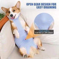 Дихаюча попона для собак Derby Breathable Pet Recovery Suite, Blue, M