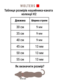 Нашийник канат для собак Wolters K2-Rope Programme 40 см / 9 мм Чорний