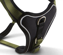 Шлейка для собак пом'якшена Wolters Professional Comfort 2 40-45 см / 25 мм Оливковий